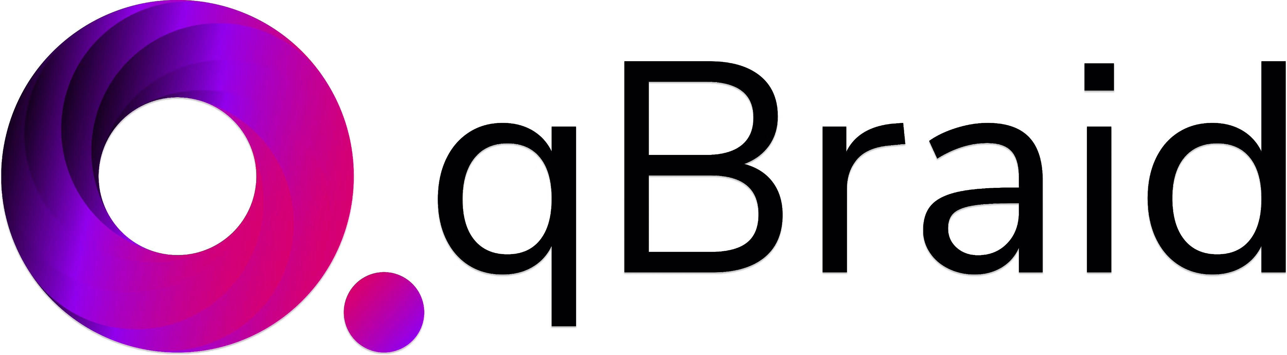 qBraid logo, black